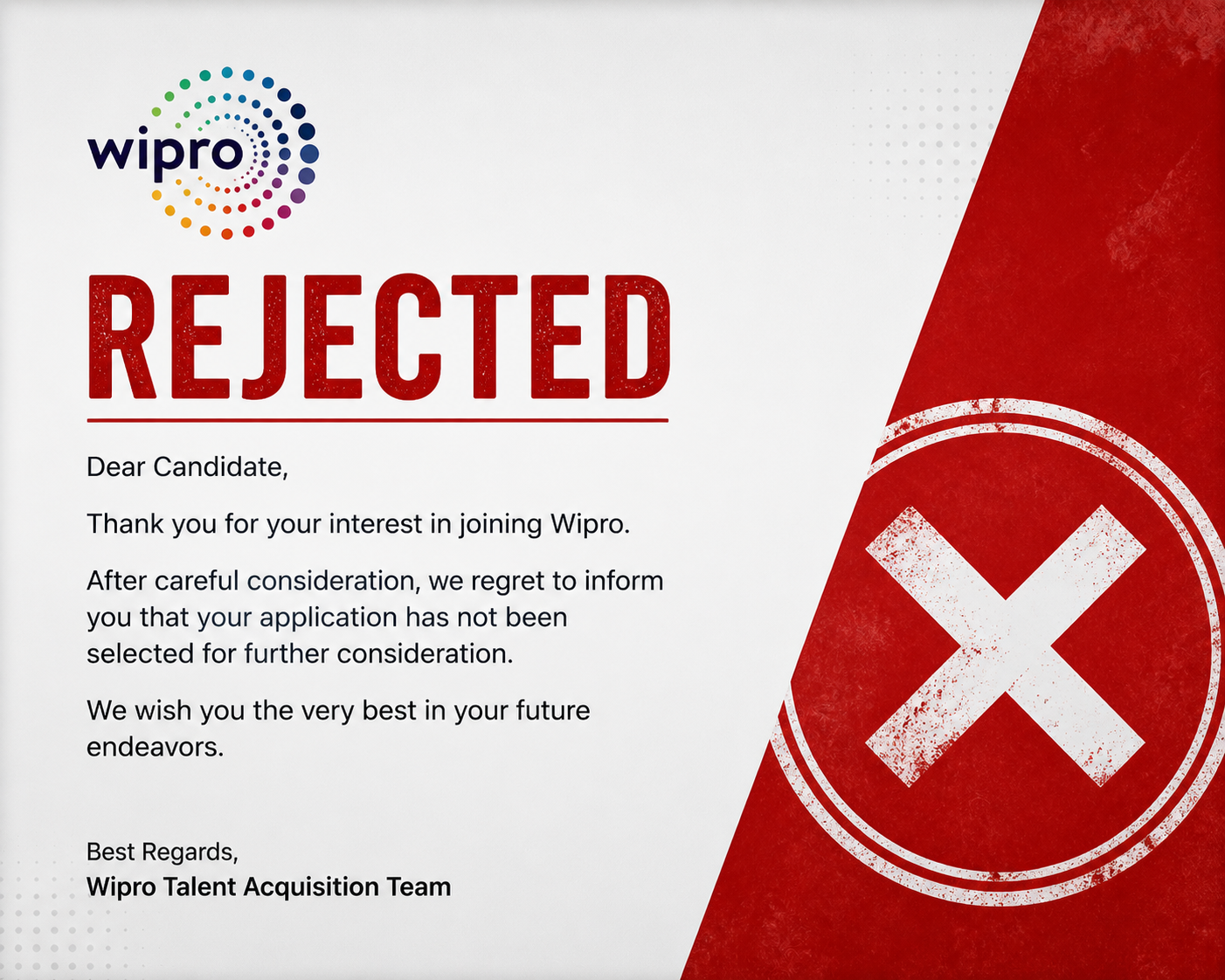 Rejected by Wipro — A Blessing in Disguise